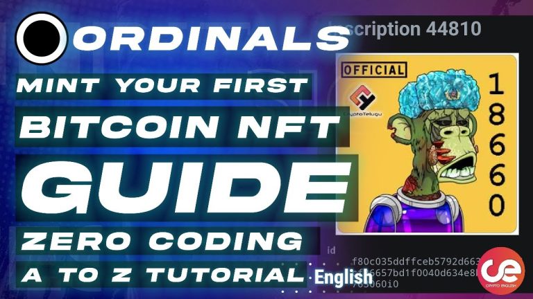 Bitcoin NFTs – Ordinals Explained Full Guide 🎮 On Wallet Setup & Mint – English