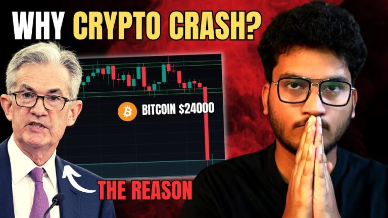BITCOIN DUMPS to $24000 – FED Pauses Rate Hikes | WHy Crypto market crash | Crypto Update