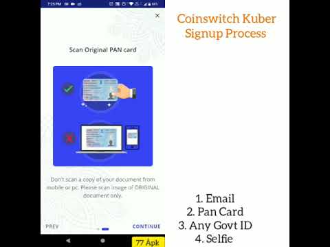 Buy Crypto in Inr ₹ 💯Coinswitch Kuber Signup Process ♨️ 77 Âpk