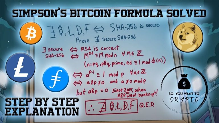 Simpson's Cryptocurrency Formula Solved. Bitcoin, Litecoin, Dogecoin, Filecoin