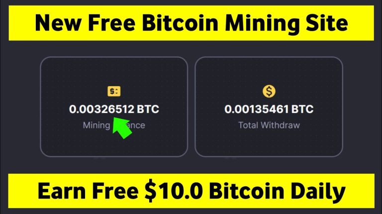 Earn Free $10 Bitcoin Daily || New Free Cloud Mining Website || Free Bitcoin Mining Website