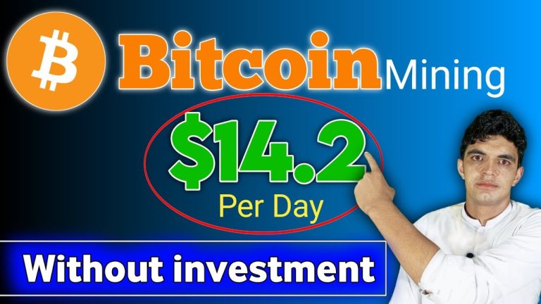 Bitcoin mining site without investment – $100  per Week || Best earning app || Btc mining