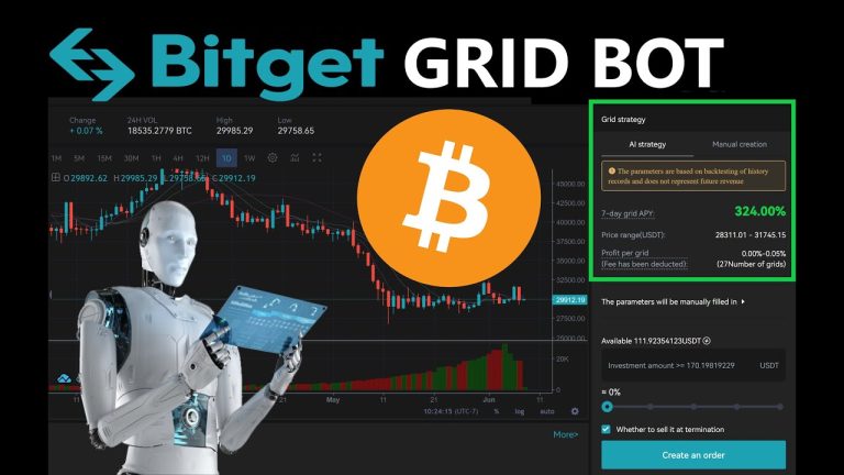 How To Setup New FREE BITGET Spot Grid Bot – Bitcoin BTC Crypto Trading  Strategy – Tutorial Guide