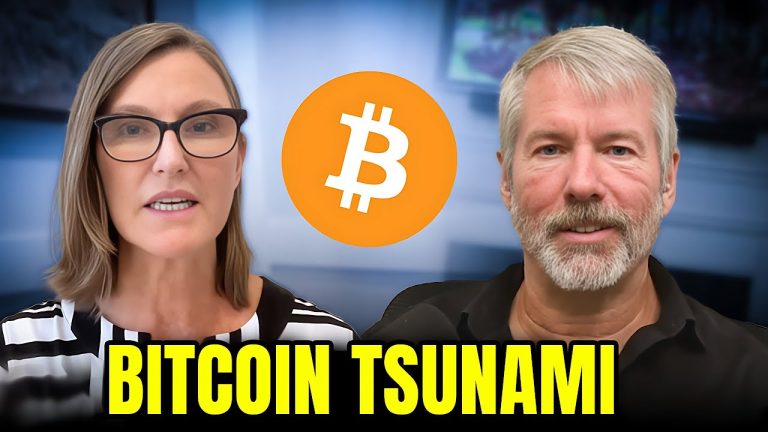 10x Is Certain! Prepare for a Massive Bitcoin Price Tsunami in 2024 — Michael Saylor & Cathie Wood