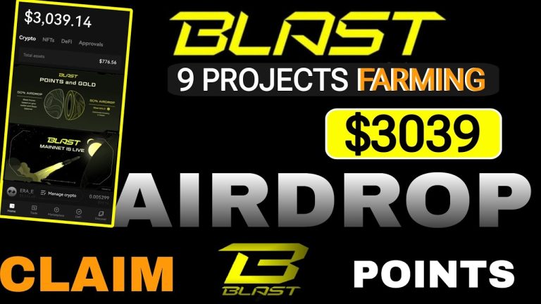 Blast Airdrop Guide | New Crypto Airdrop 2024 | Farming 9 Airdrops & Get More Blast Points #airdrop