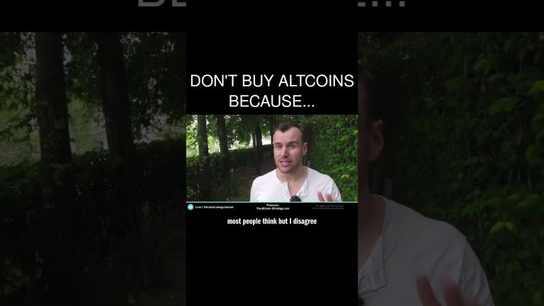 ⚠️ Don't buy altcoins because…